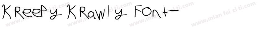 Kreepy Krawly Font字体转换